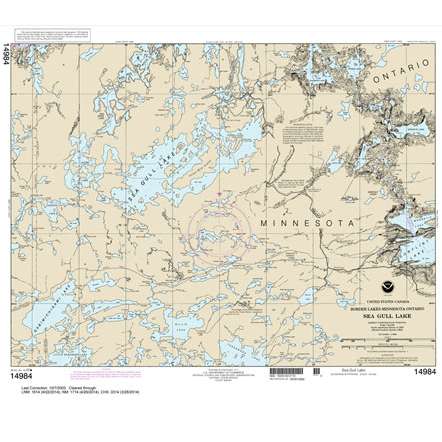 Historical NOAA Chart 14984: Sea Gull Lake - Life Raft Professionals