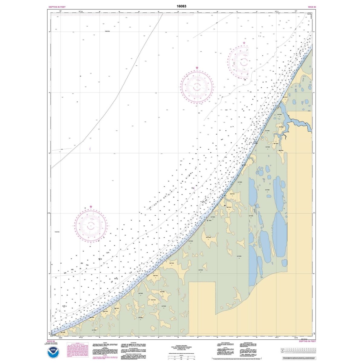 Historical NOAA Chart 16083: Skull Cliff and vicinity - Life Raft Professionals