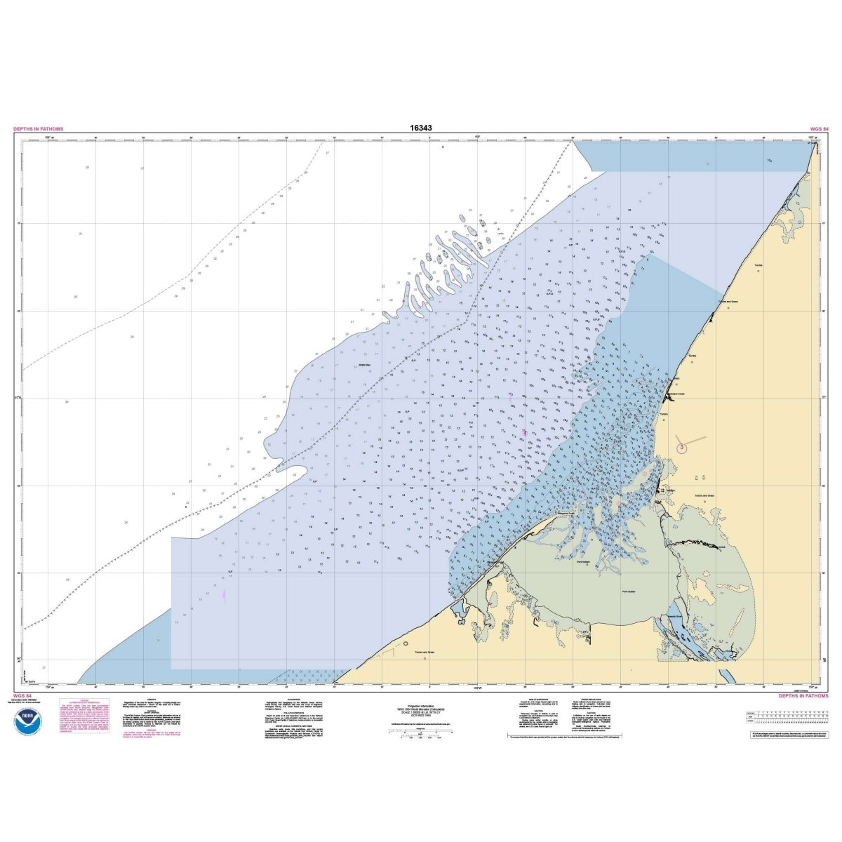 Historical NOAA Chart 16343: Port Heiden - Life Raft Professionals