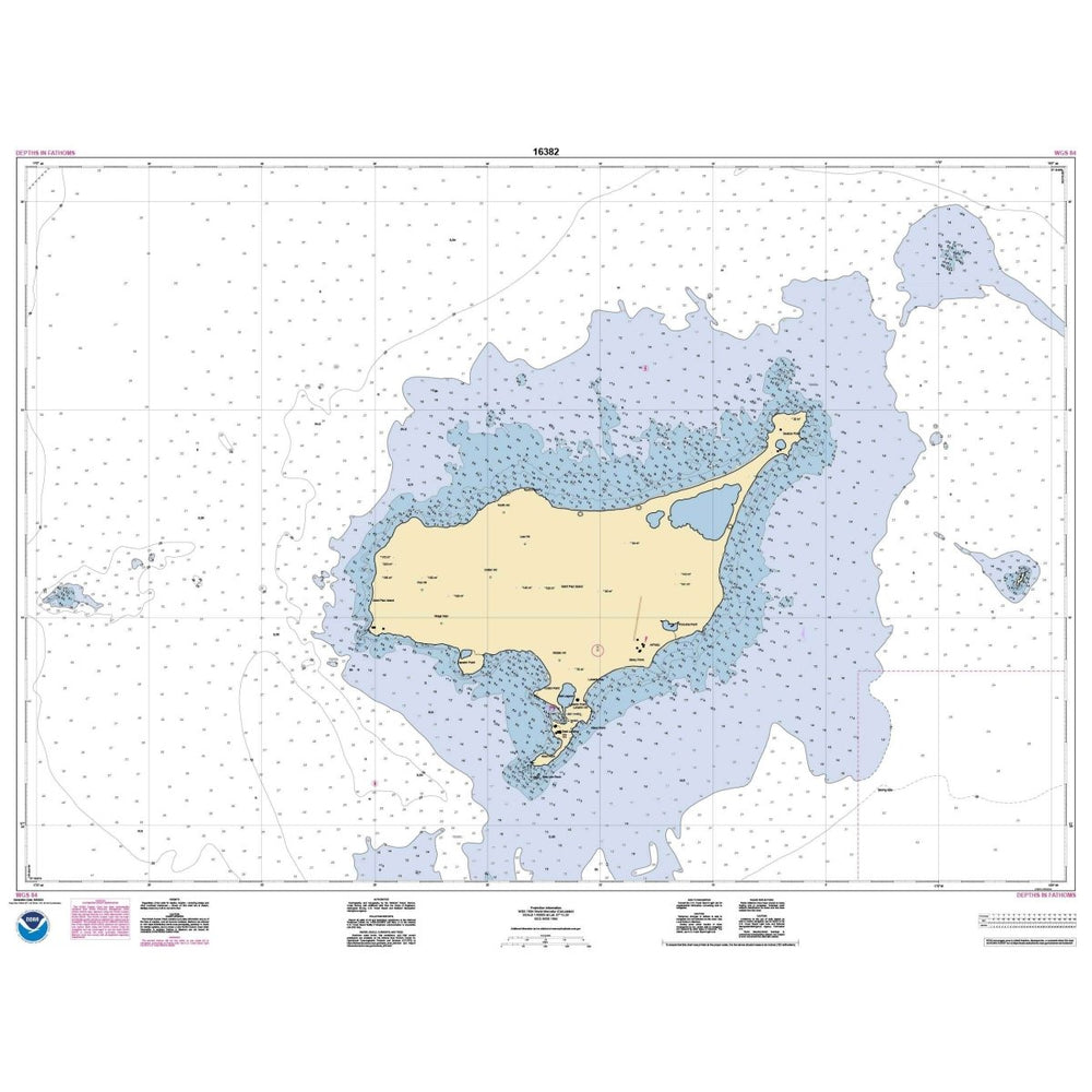 Historical NOAA Chart 16382: St. Paul Island: Pribilof Islands - Life Raft Professionals