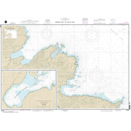 Historical NOAA Chart 16433: Sarana Bay to Holtz Bay; Chichagof Harbor - Life Raft Professionals