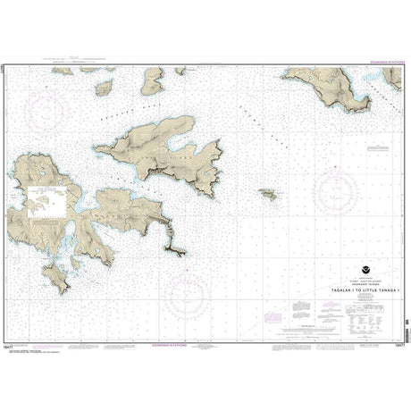 Historical NOAA Chart 16477: Tagalak Island to Little Tanaga l. - Life Raft Professionals