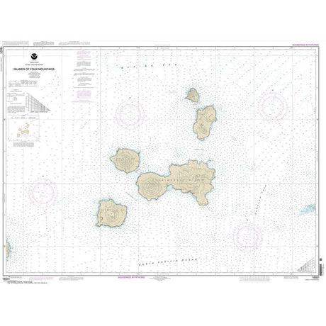 Historical NOAA Chart 16501: Islands of Four Mountains - Life Raft Professionals