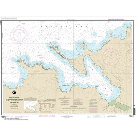 Historical NOAA Chart 16516: Chernofski Harbor - Life Raft Professionals