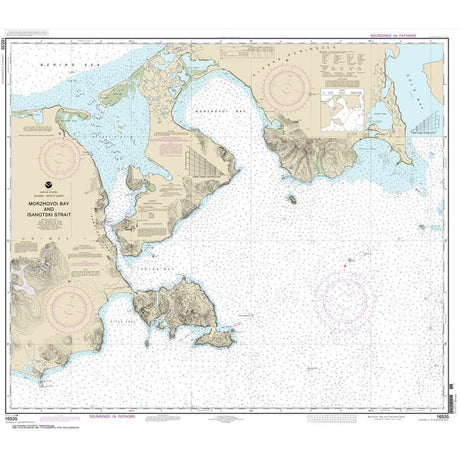 Historical NOAA Chart 16535: Morzhovoi Bay and Isanotski Strait - Life Raft Professionals