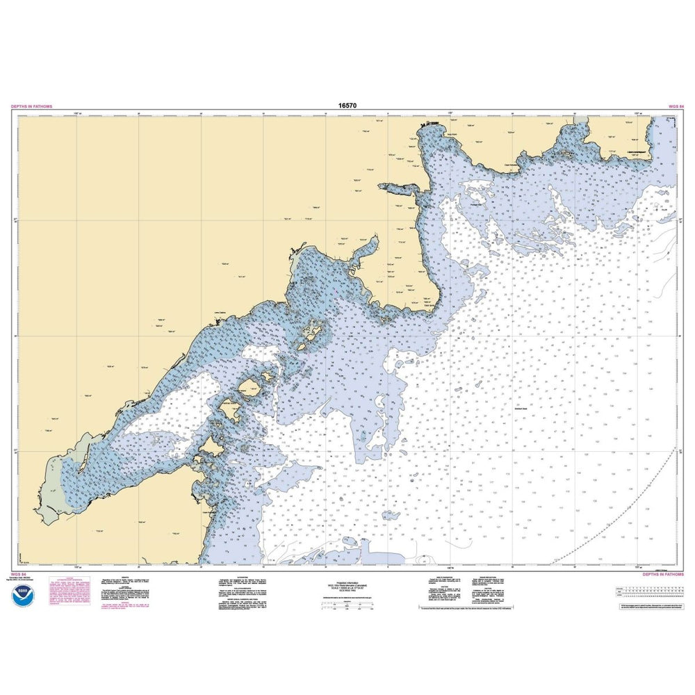 Historical NOAA Chart 16570: Portage and Wide Bays: Alaska Pen - Life Raft Professionals