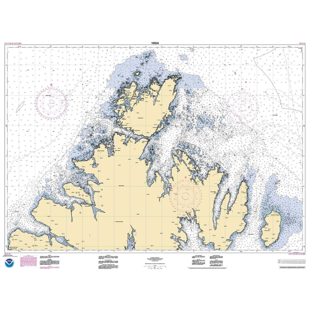 Historical NOAA Chart 16604: Shuyak and Afognak Islands and adjacent waters - Life Raft Professionals