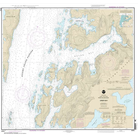 Historical NOAA Chart 16704: Drier Bay: Prince William Sound - Life Raft Professionals