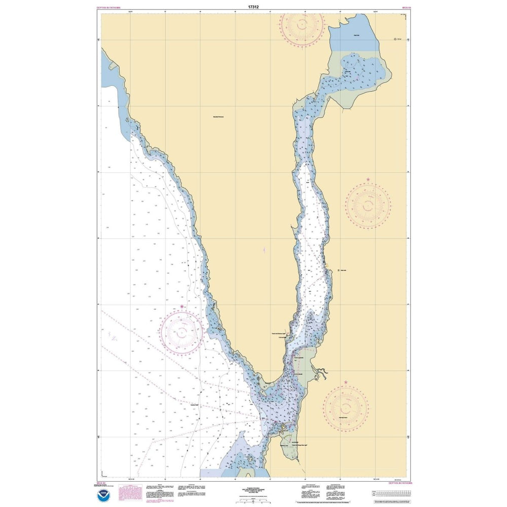Hawk Inlet Historical NOAA Chart 17312: Hawk Inlet: Chatham Strait – Life Raft ...