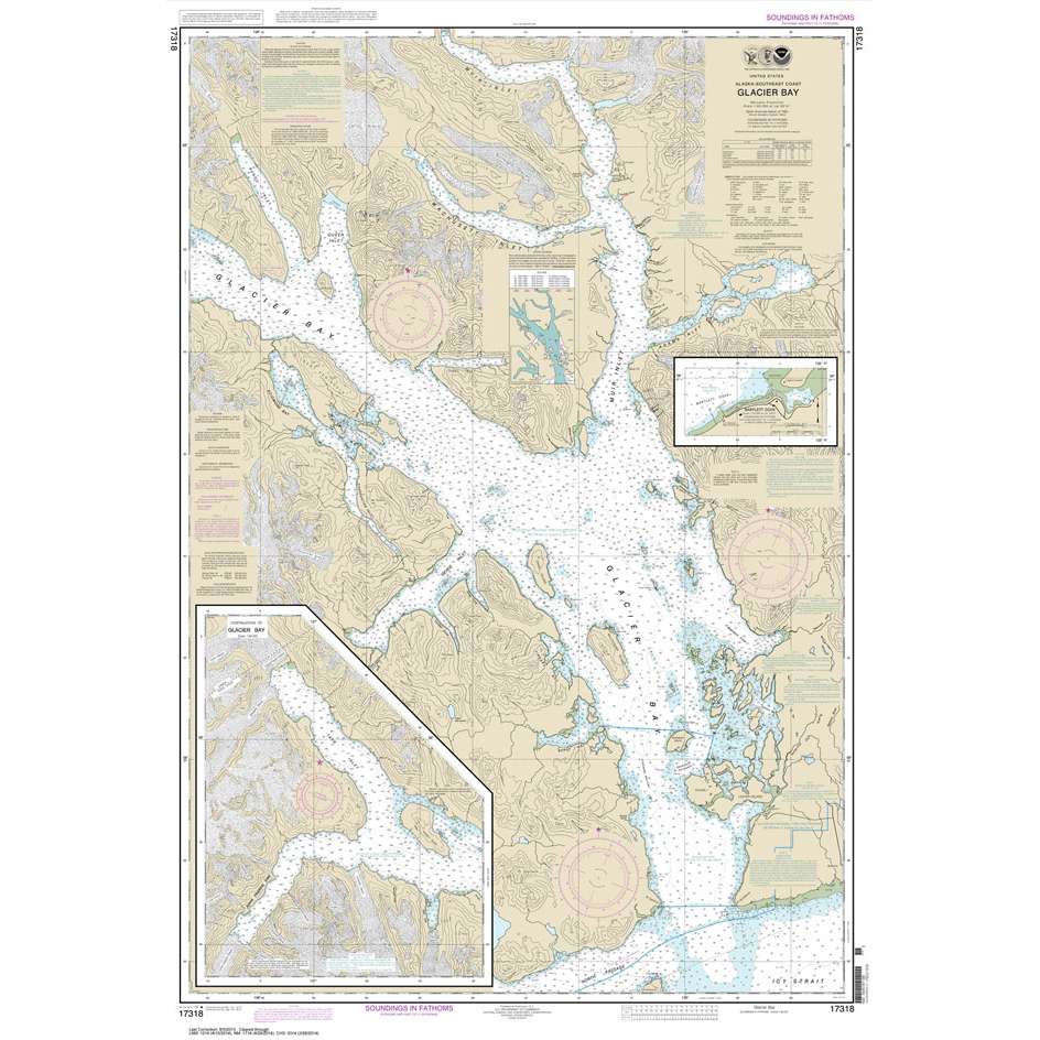 Historical NOAA Chart 17318: Glacier Bay; Bartlett Cove - Life Raft Professionals