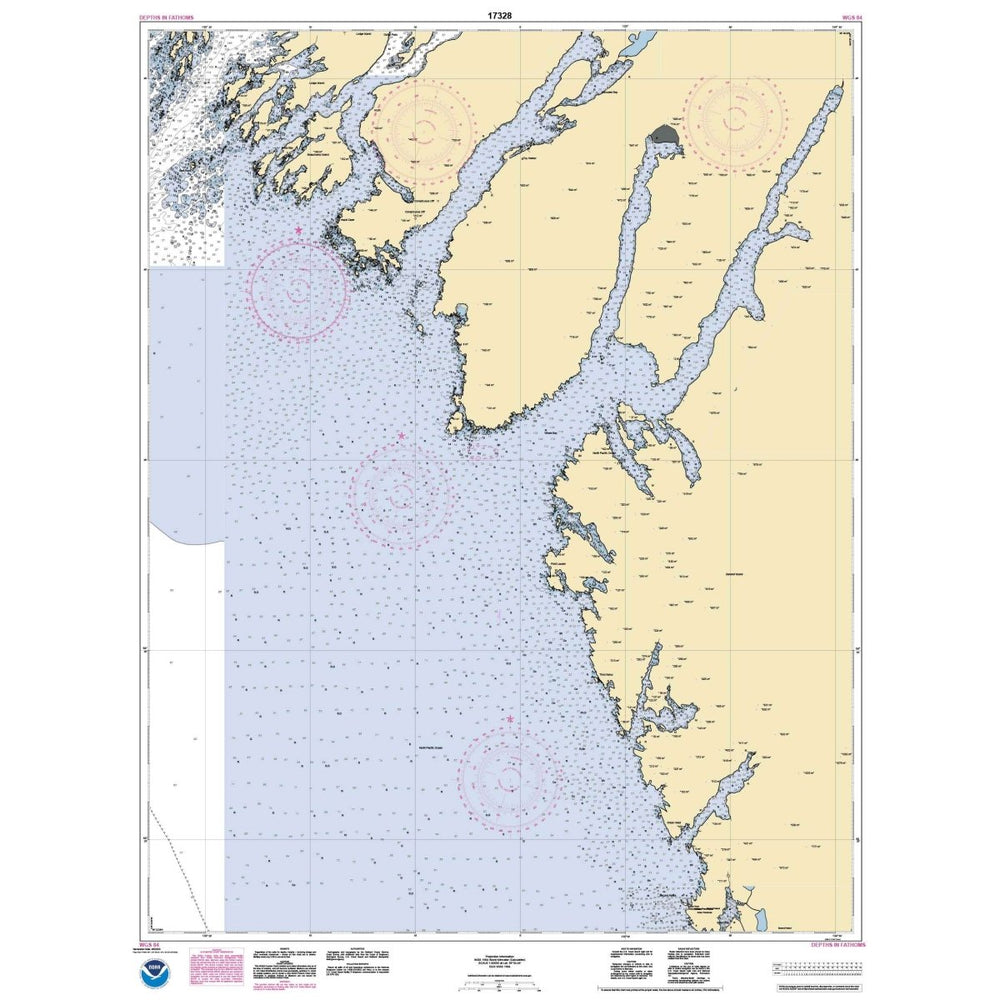 Historical NOAA Chart 17328: Snipe Bay to Crawfish Inlet: Baranof l. - Life Raft Professionals
