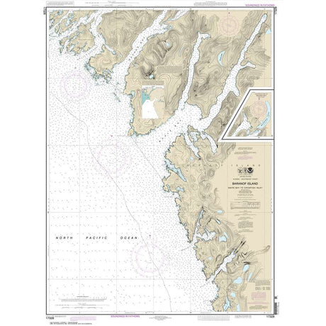 Historical NOAA Chart 17328: Snipe Bay to Crawfish Inlet: Baranof l. - Life Raft Professionals