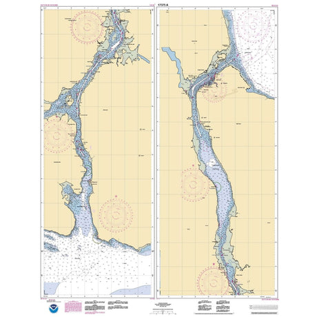 Historical NOAA Chart 17375: Wrangell Narrows; Petersburg Harbor - Life Raft Professionals