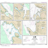 Historical NOAA Chart 17423: Harbor Charts-Clarence Strait and Behm Canal Dewey Anchorage: Etolin Island;Ratz Harbor: Prince of Wales Island;Naha Bay: Revillagigedo Island;Tolstoi and Thorne Bays: Prince of Wales ls.;Union Bay: Cleveland Peninsula - Life Raft Professionals