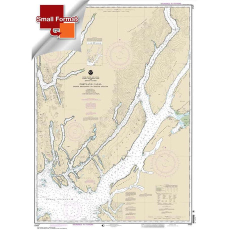 Historical NOAA Chart 17427: Portland Canal - Dixon Entrance to Hattie I. - Life Raft Professionals