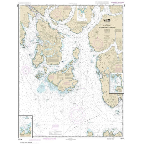 Historical NOAA Chart 17434: Revillagigedo Channel; Ryus Bay; Foggy Bay - Life Raft Professionals