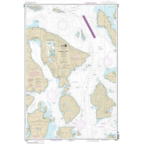 Historical NOAA Chart 18430: Rosario Strait-northern part - Life Raft Professionals