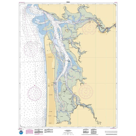 Historical NOAA Chart 18504: Willapa Bay; Toke Pt. - Life Raft Professionals