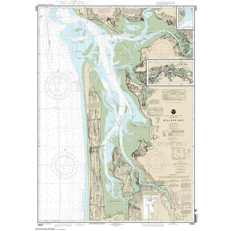 Historical NOAA Chart 18504: Willapa Bay; Toke Pt. - Life Raft Professionals