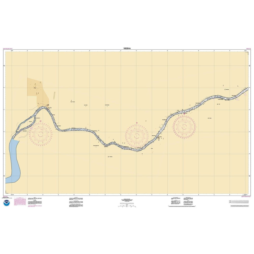 Historical NOAA Chart 18529: Willamette River Walnut Eddy To Newburg - Life Raft Professionals