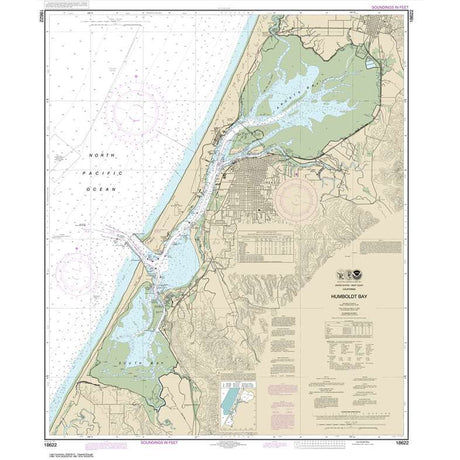 Historical NOAA Chart 18622: Humboldt Bay - Life Raft Professionals