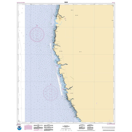 Historical NOAA Chart 18626: Elk to Fort Bragg; Fort Bragg and Noyo Anchorage; Elk - Life Raft Professionals