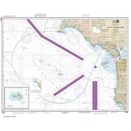 Historical NOAA Chart 18645: Gulf of the Farallones; Southeast Farallon - Life Raft Professionals