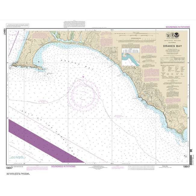 Historical NOAA Chart 18647: Drakes Bay - Life Raft Professionals