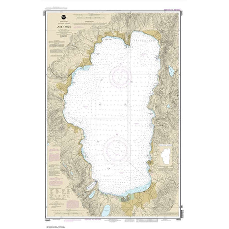 Historical NOAA Chart 18665: Lake Tahoe - Life Raft Professionals