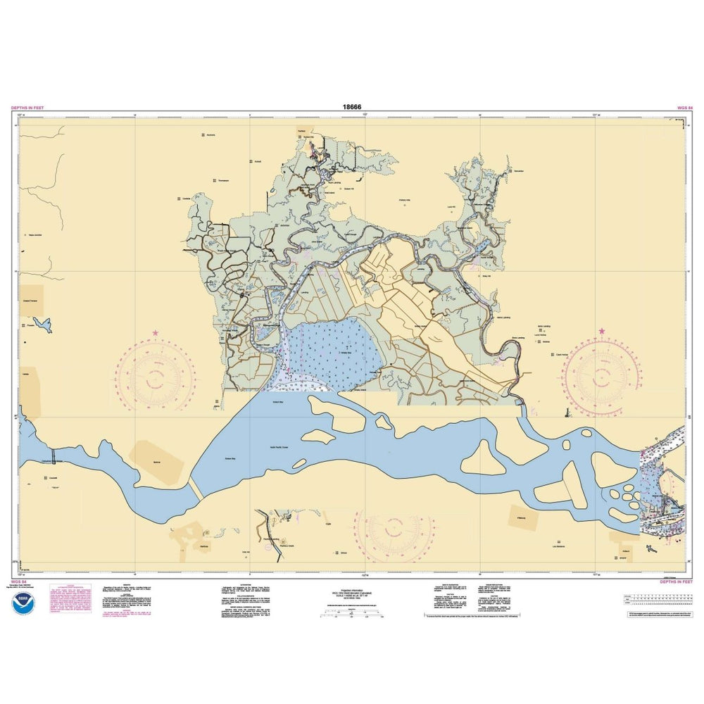Historical NOAA Chart 18666: Suisun Bay Middle Ground to New York Slough - Life Raft Professionals