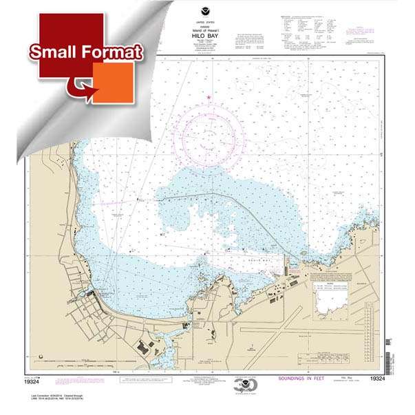 Historical NOAA Chart 19324: Island Of Hawai'i Hilo Bay - Life Raft Professionals