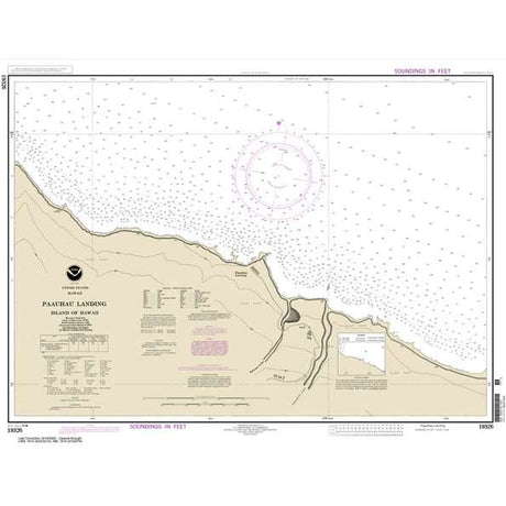 Historical NOAA Chart 19326: Pa'auhau Landing Island Of Hawai'i - Life Raft Professionals