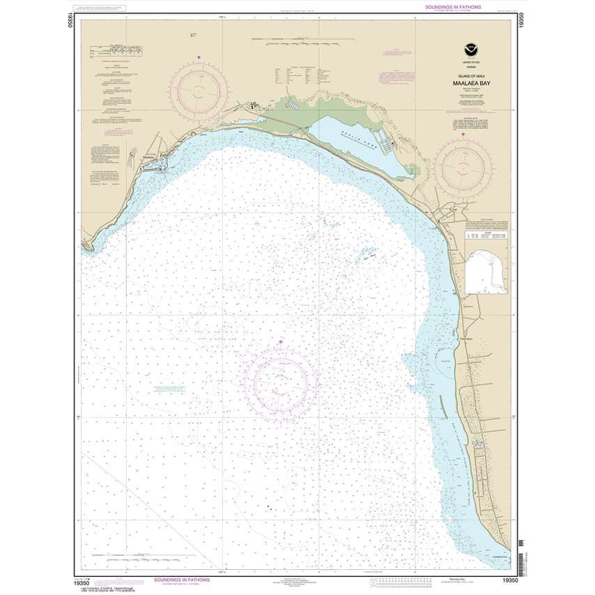 Historical NOAA Chart 19350: Island of Maui Ma'alaea Bay - Life Raft Professionals