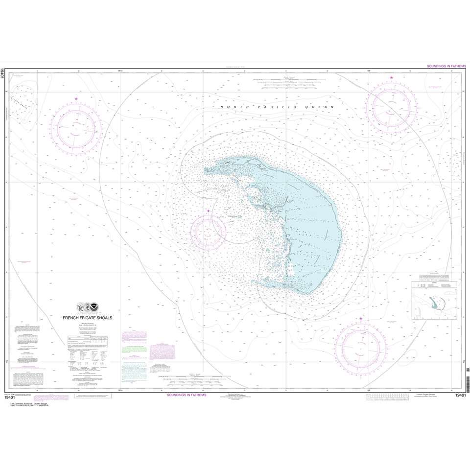 Historical NOAA Chart 19401: French Frigate Shoals - Life Raft Professionals