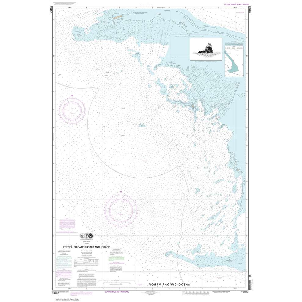 Historical NOAA Chart 19402: French Frigate Shoals Anchorage - Life Raft Professionals