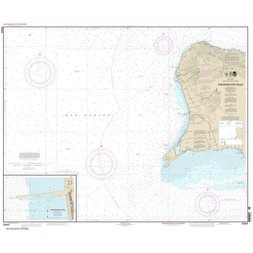 Historical NOAA Chart 25644: Frederiksted Road; Frederiksted Pier - Life Raft Professionals