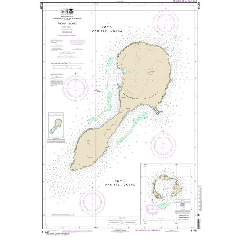 Historical NOAA Chart 81092: Commonwealth of the Northern Mariana Islands - Life Raft Professionals