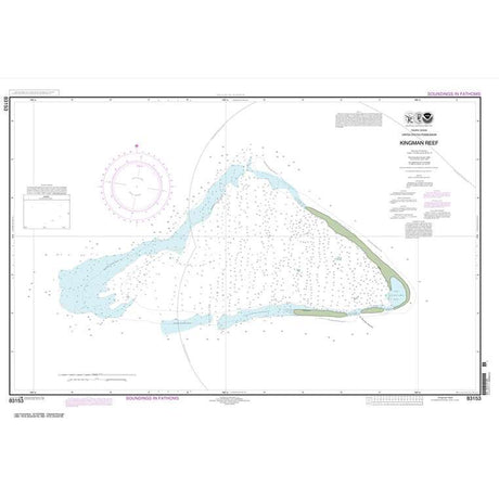 Historical NOAA Chart 83153: United States Possesion Kingman Reef - Life Raft Professionals