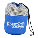 HoseCoil 25 Expandable PRO w/Brass Twist Nozzle Nylon Mesh Bag - Gold/White - Life Raft Professionals