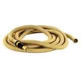 HoseCoil 75 Expandable PRO w/Brass Twist Nozzle Nylon Mesh Bag - Gold/White - Life Raft Professionals