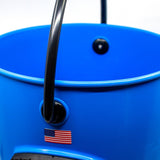 HUCK Performance Bucket - Black n Blue - Blue w/Black Handle - Life Raft Professionals