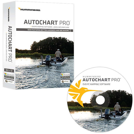 Humminbird AutoChart PRO DVD PC Mapping Software w/Zero Lines Map Card [600032-1] - Life Raft Professionals