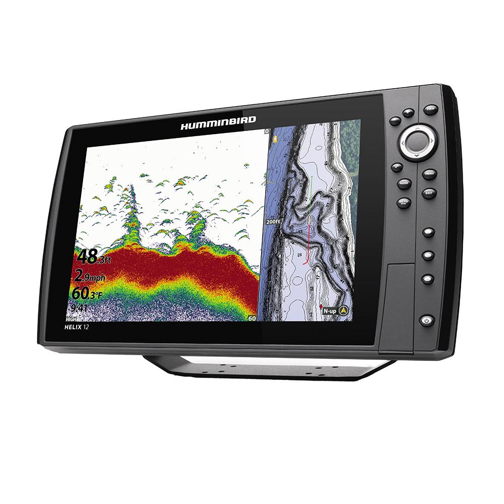 Humminbird HELIX 12 CHIRP Fishfinder/GPS Combo G3N w/Transom Mount Transducer [410900-1] - Life Raft Professionals