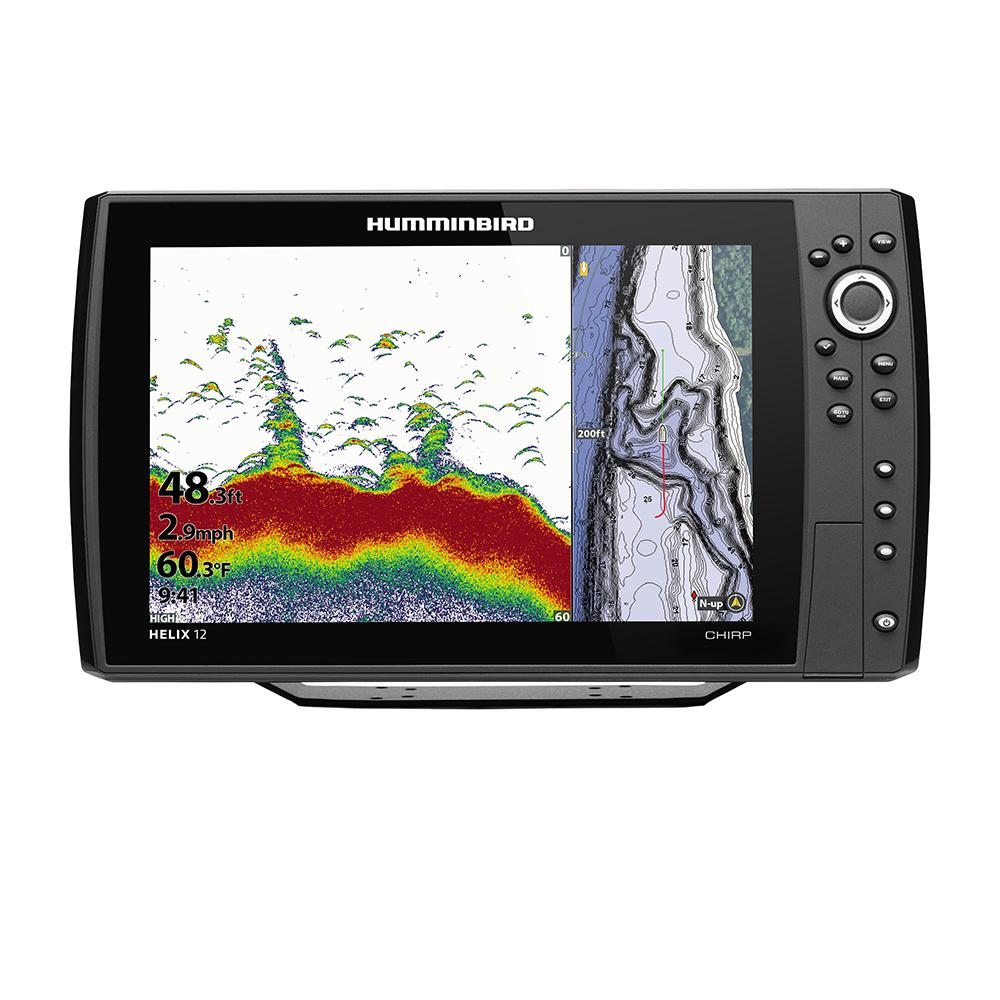 Humminbird HELIX 12 CHIRP Fishfinder/GPS Combo G3N w/Transom Mount Transducer [410900-1] - Life Raft Professionals