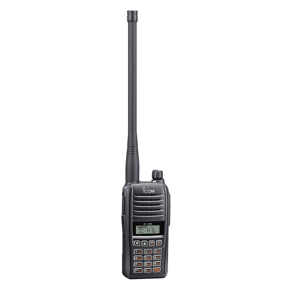 Icom A16 Air Band VHF COM Handheld Transceiver w/Bluetooth - Life Raft Professionals
