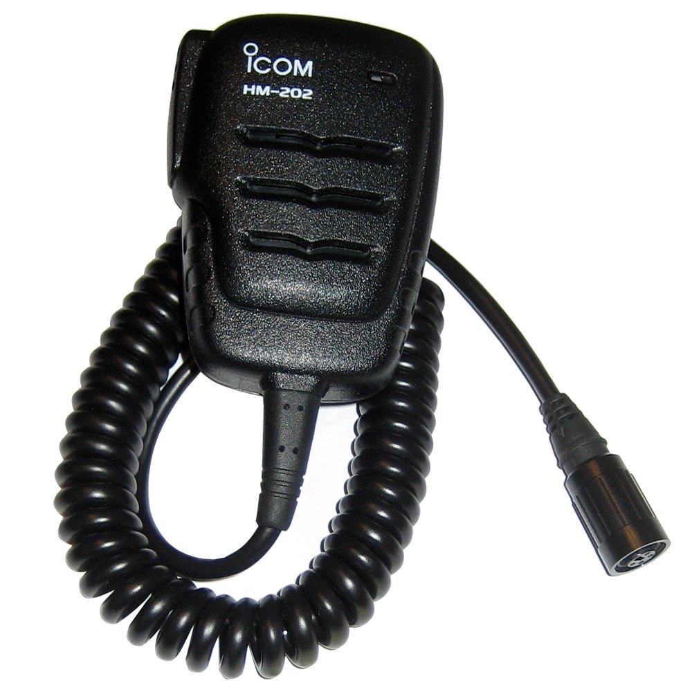 Icom HM-202 Compact Speaker Mic - Waterproof - Life Raft Professionals