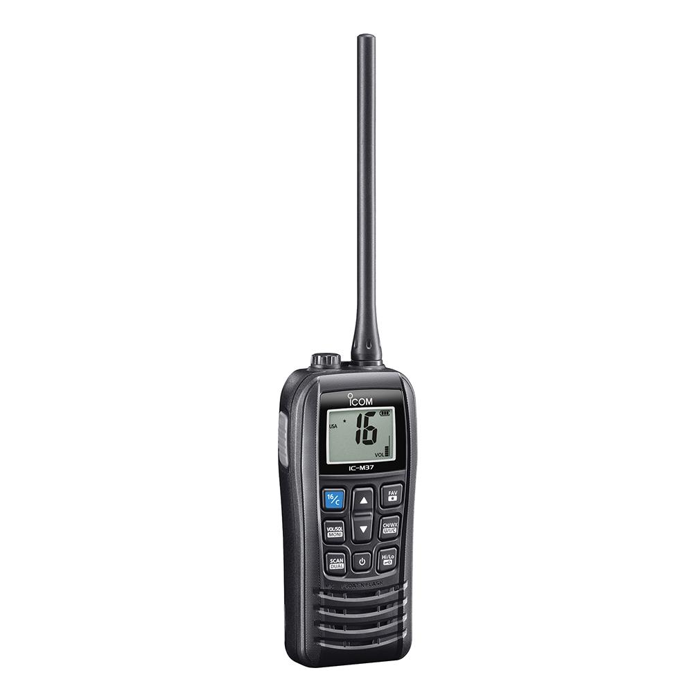 Icom M37AA Marine VHF Handheld Radio w/Alkaline Battery Case [M37AA] - Life Raft Professionals