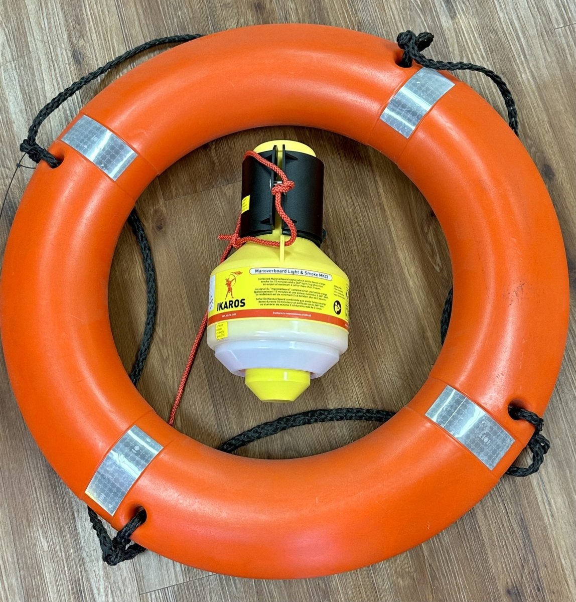 Ring Raft IKAROS Manoverboard (MOB) Ring Buoy Light W/Bracket – Life Raft ...