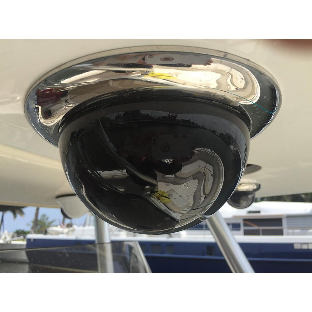 Iris Miniature Marine PTZ Dome Camera - Stainless Bezel - Hi-Def Ethernet IP - 10x Digital Zoom - 4 in 1 Video Format - Life Raft Professionals