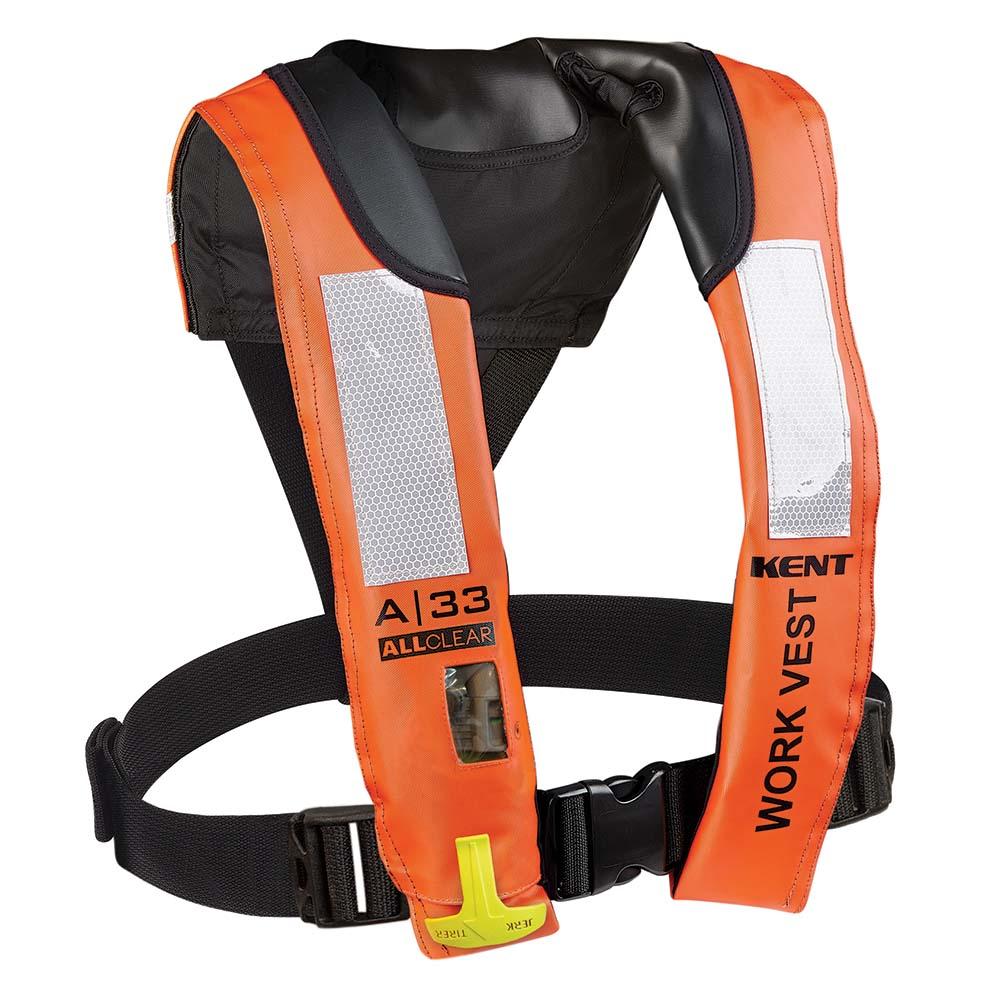 Kent A-33 All Clear Auto Inflatable Work Vest [134402-200-004-21] - Life Raft Professionals